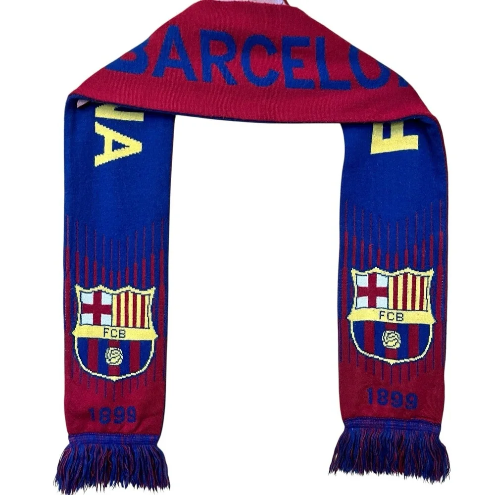 FC Barcelona Home Scarf 62 Inch Soccer Football Fan Club Blaugrna Catalonia Gift